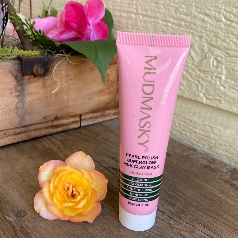💄NEW Mudmasky Pearl Polish Superglow Pink Clay Mask